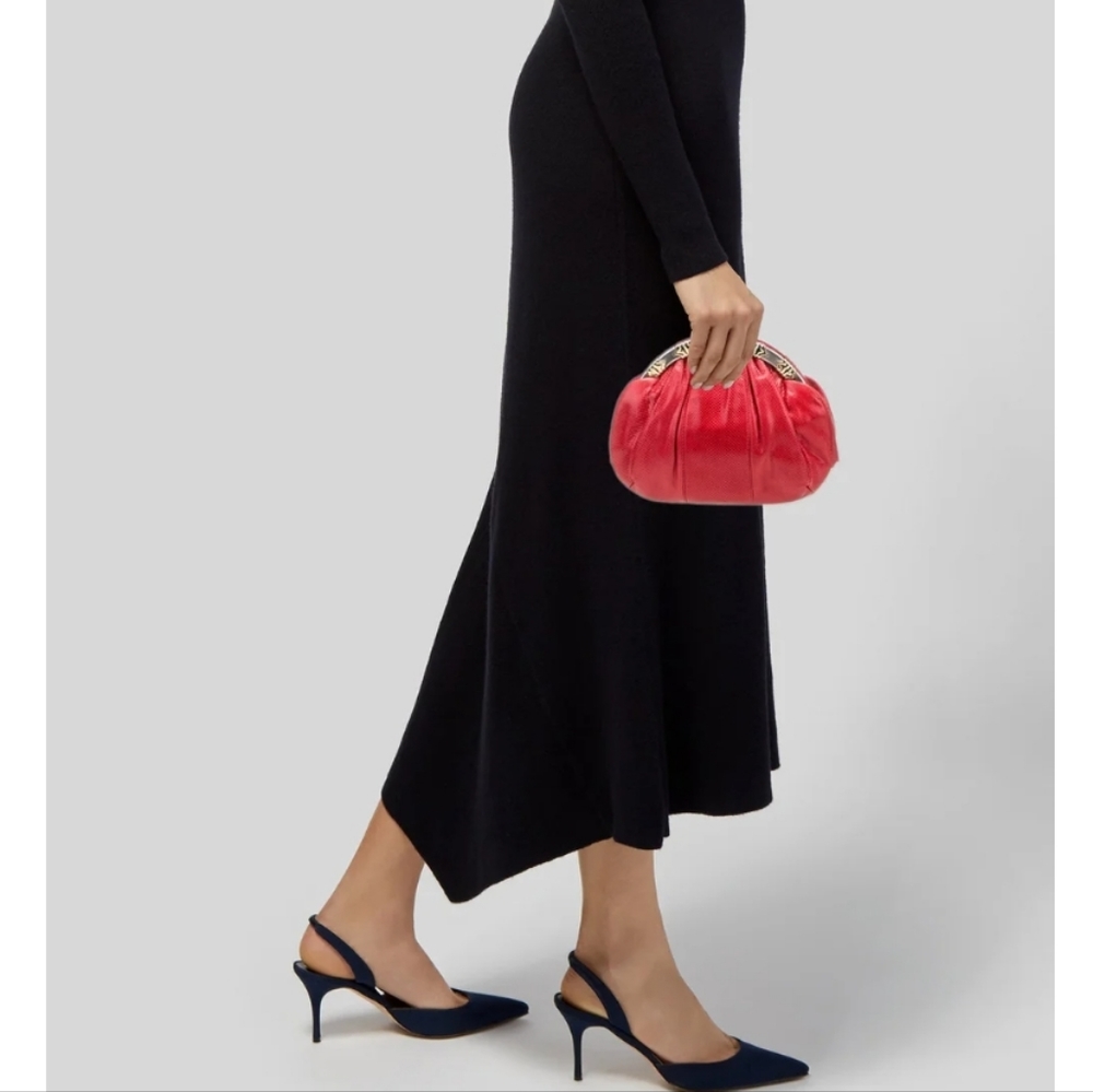 PINK KARUNG SATIN CLUTCH/ COCKTAIL BAG